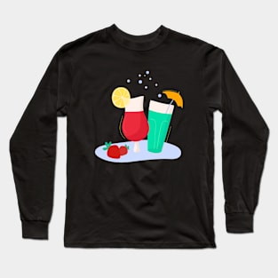 Summer Drinks Long Sleeve T-Shirt